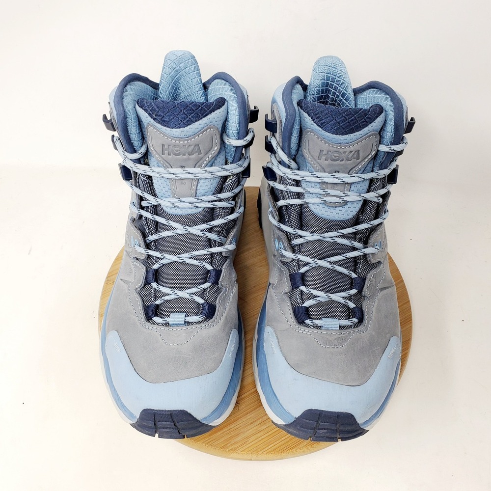 Hoka One One Kaha 2 GTX Shoes Womens 7 Blue Trail High Top Hike Comfort Sneaker - Picture 4 of 13